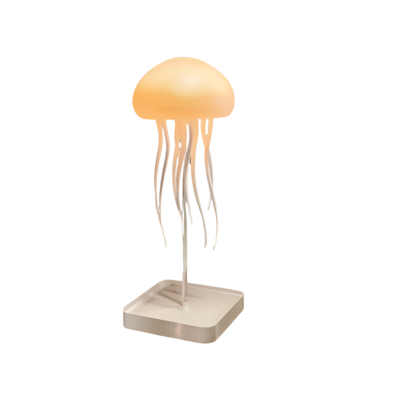 JellyAura Color-Changing LED Table Lamp – Touch Control, RGB + Warm White, Rechargeable