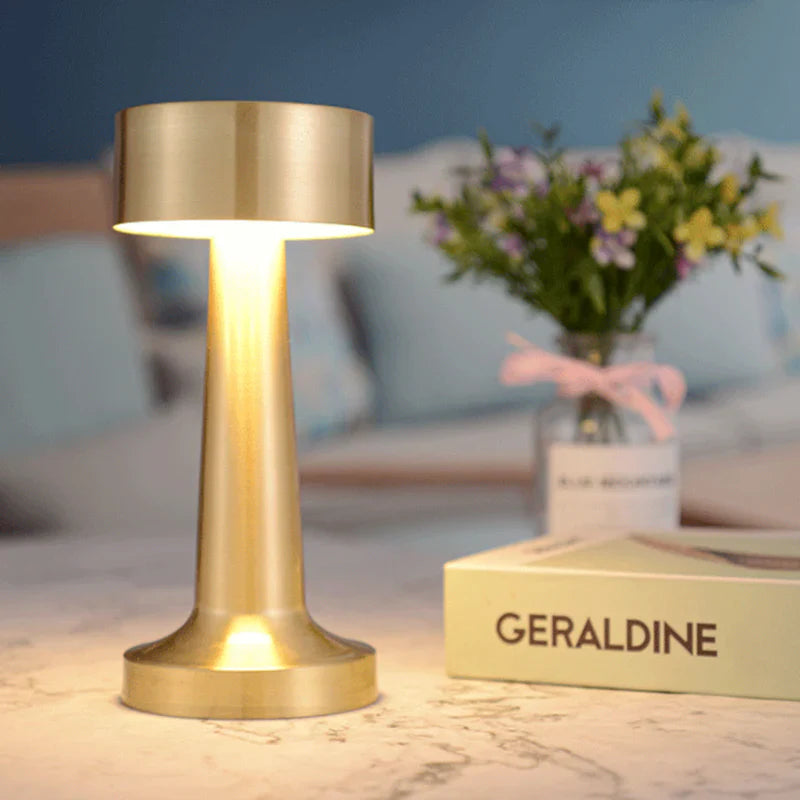 JoyGlow Rechargeable LED Designer Lamp – Touch Dimmable, 3000K Warm White, Cordless