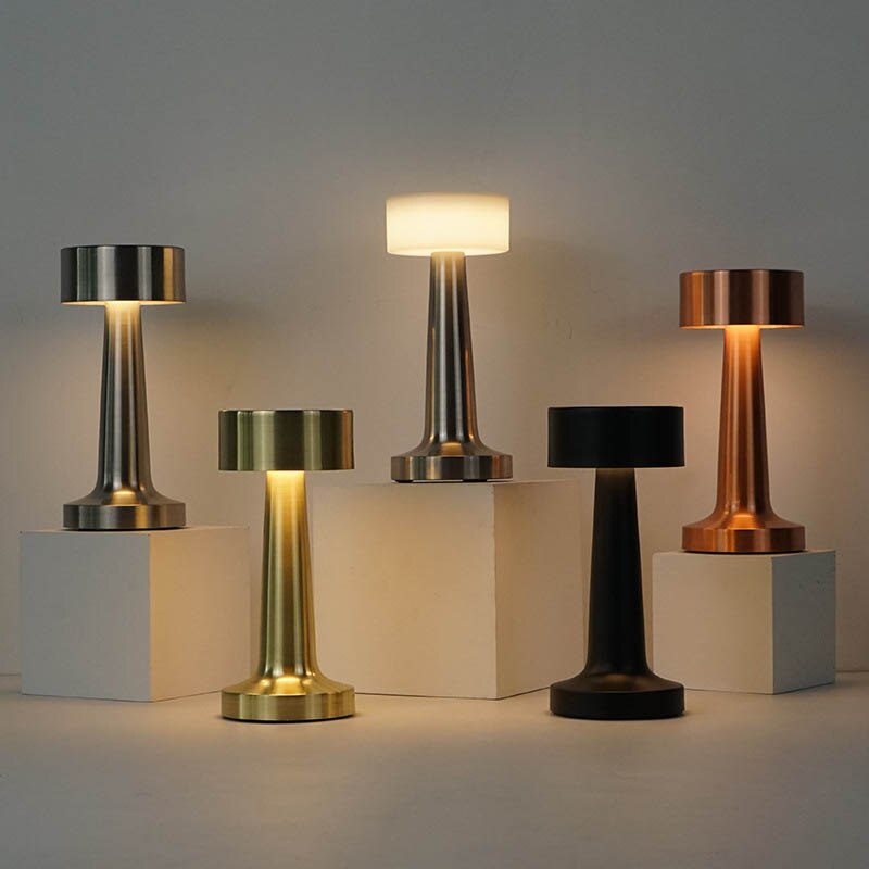 JoyGlow Rechargeable LED Designer Lamp – Touch Dimmable, 3000K Warm White, Cordless