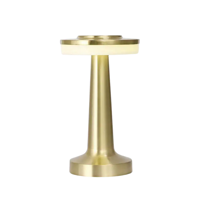 LumaBella Elegant LED Pendant Table Lamp – Dimmable Warm White (3000K), Brushed Aluminum Finish