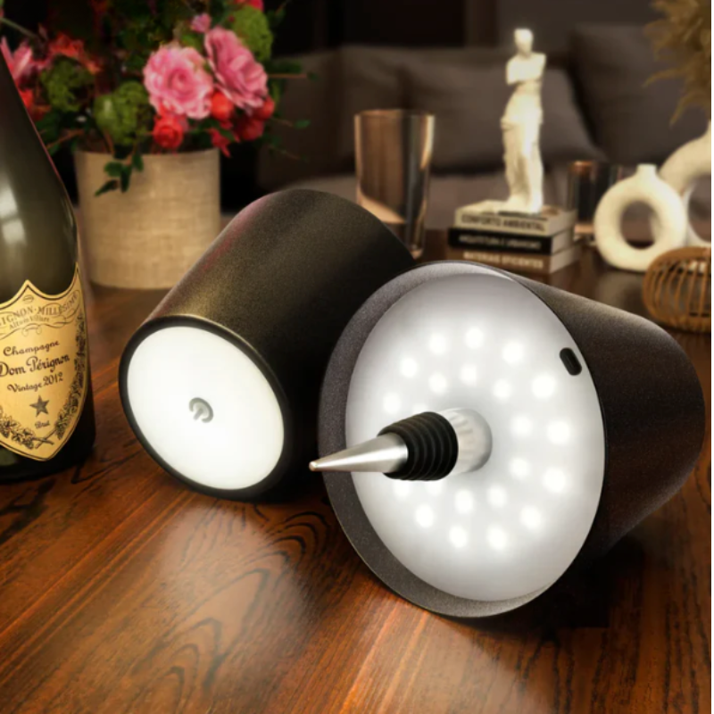 Lumiabottle Wireless Bottle LED Lamp – Rechargeable, Touch-Dimmable Ambient Light