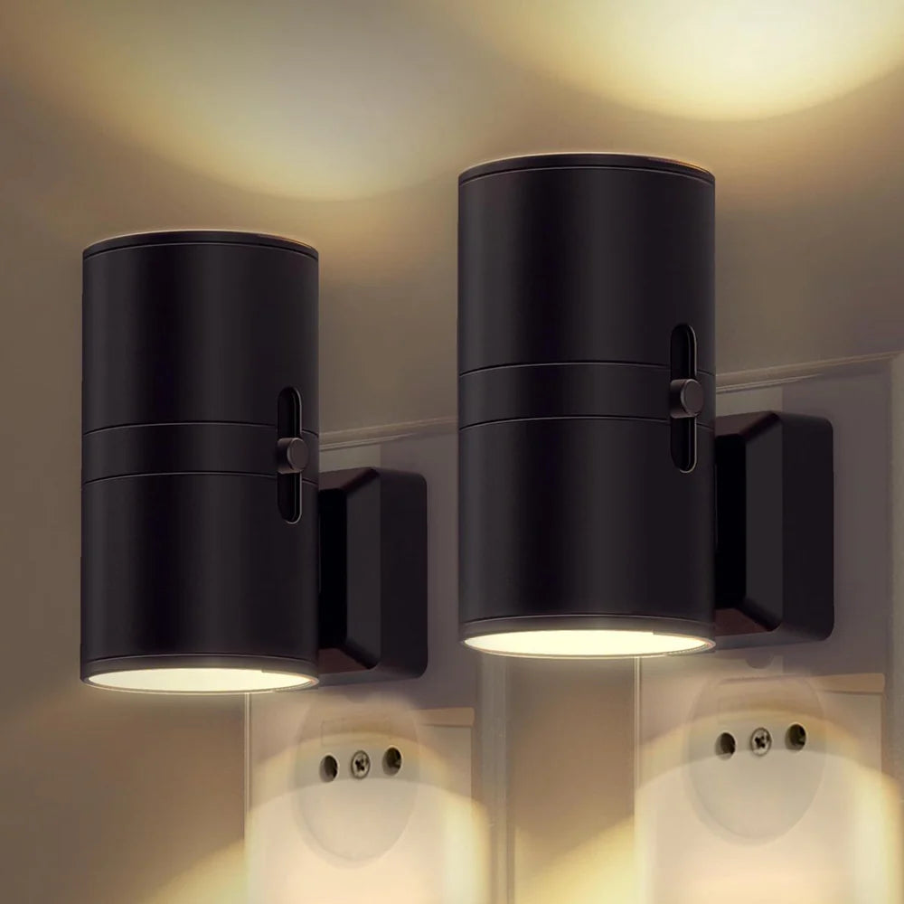 Lumovista Plug-In LED Night Light – Dimmable Warm White, Auto On/Off Sensor