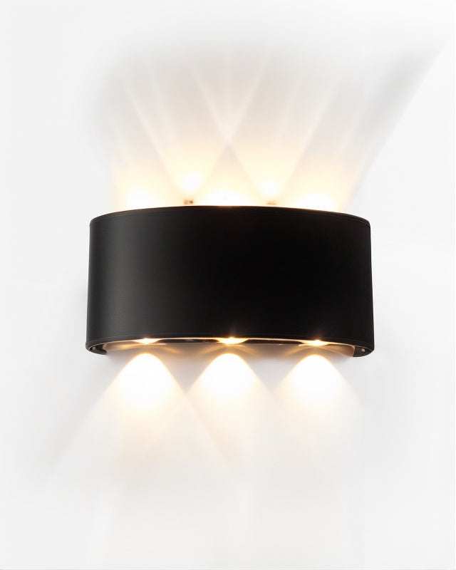 Lunevia LED Outdoor Wall Lamp – IP65 Waterproof, Integrated Warm White (3000K)