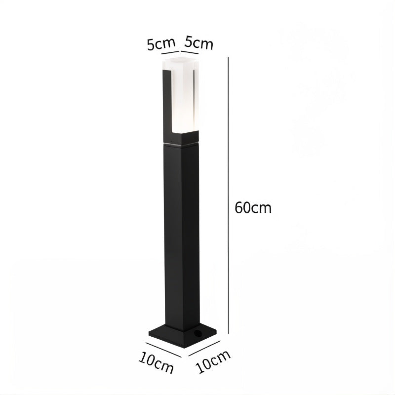 LuxCore High-Power LED Lawn Lamp – IP66 Waterproof, Daylight White (5000K)