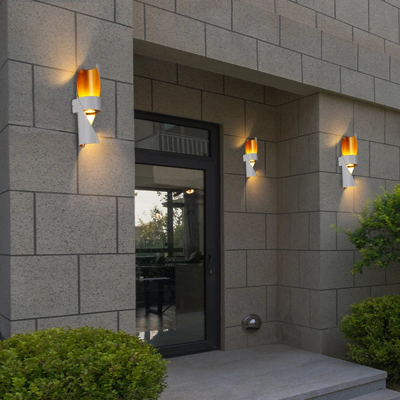 Luxava Waterproof LED Outdoor Wall Light – IP65, Integrated Warm White (3000K)