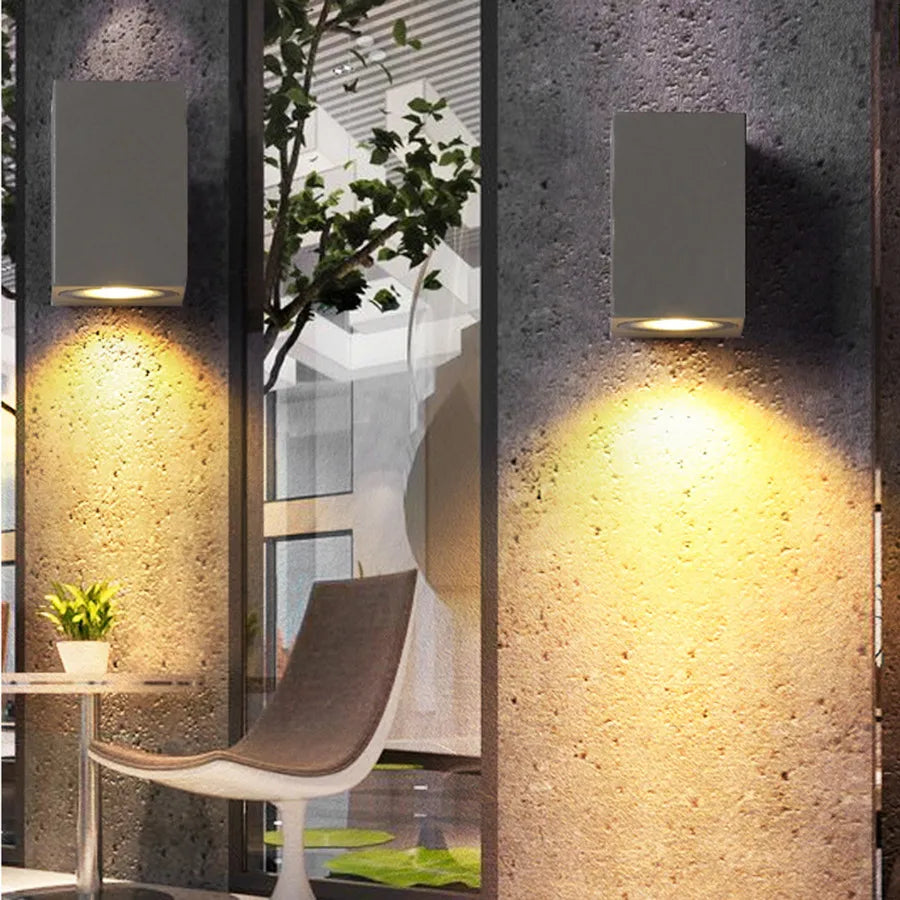 RootRay Waterproof LED Outdoor Wall Light – IP65, Integrated Warm White (3000K)