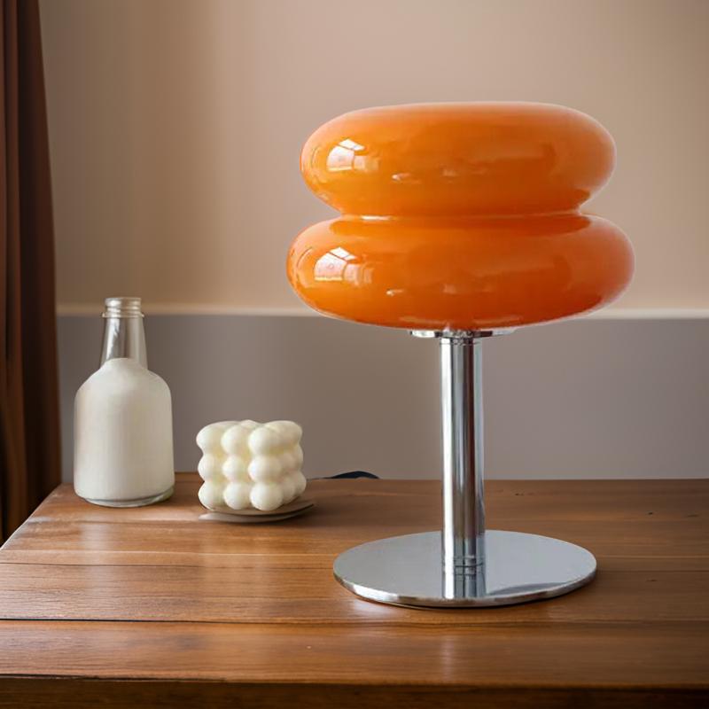 Solambra Italian Designer LED Table Lamp – Dimmable Warm White (3000K), Polished Metal Finish