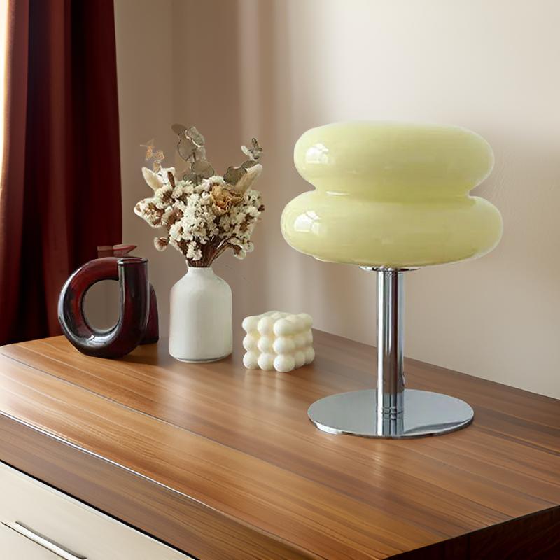Solambra Italian Designer LED Table Lamp – Dimmable Warm White (3000K), Polished Metal Finish
