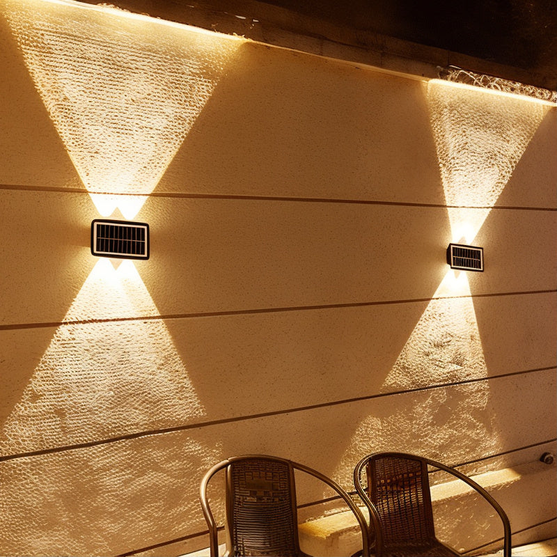 SolaraRay - Solar-Powered Outdoor LED Wall Light – 40-LED, IP65 Waterproof ABS, Warm White (25×10×5 cm)
