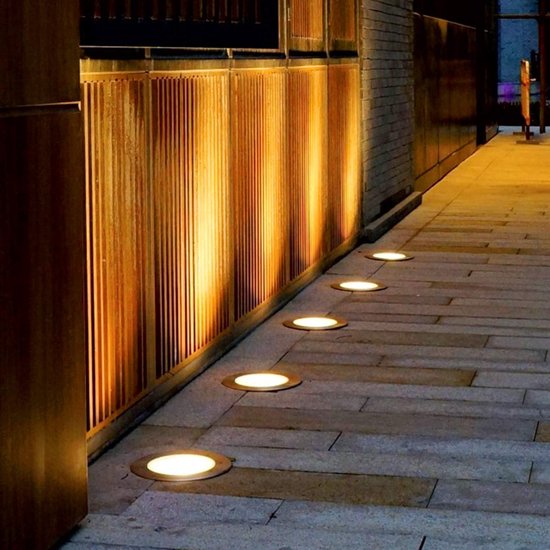 SolaraSpot LED Solar Ground Lights, 4-Pack Wire-free, weather-proof solar lighting for pathways, flower beds and patios