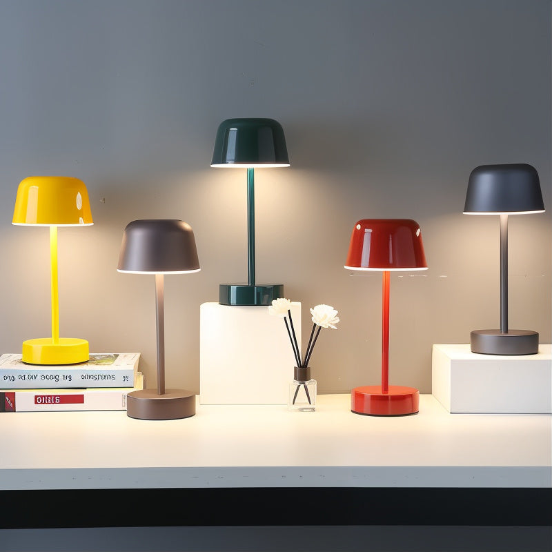 SoluGlow Wireless Rechargeable LED Table Lamp – Touch-Dimmable Aluminum, 4–8 Hr Runtime