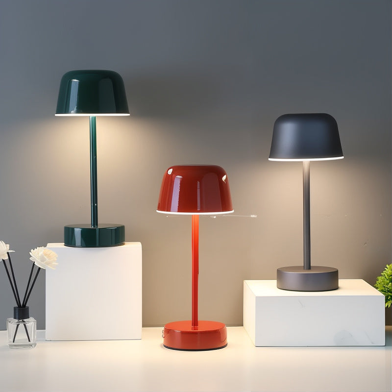 SoluGlow Wireless Rechargeable LED Table Lamp – Touch-Dimmable Aluminum, 4–8 Hr Runtime