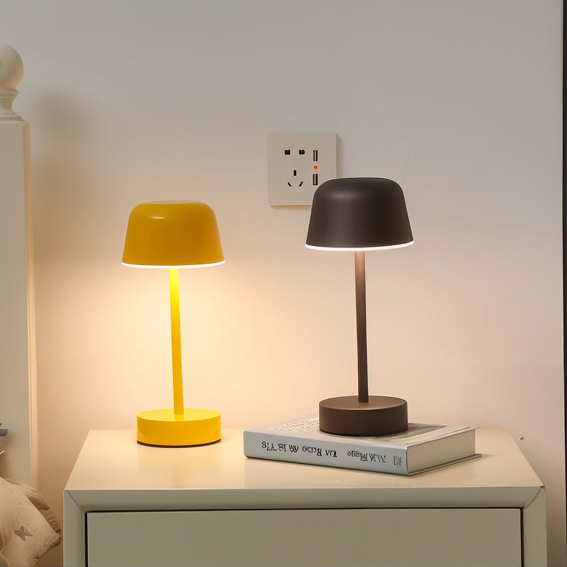 SoluGlow Wireless Rechargeable LED Table Lamp – Touch-Dimmable Aluminum, 4–8 Hr Runtime