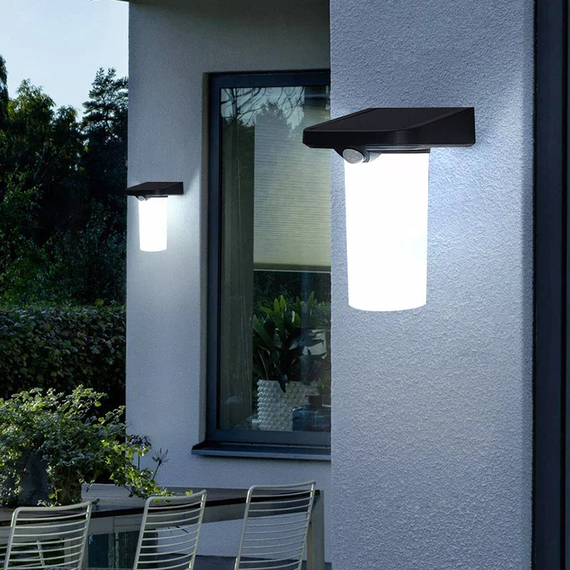 TerraGlow Waterproof Motion Sensor LED Wall Light – 8W, 3000K Warm White, IP65