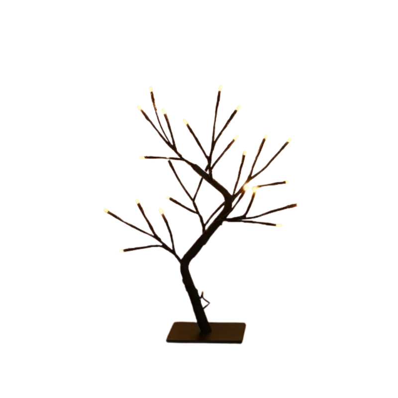 TreeGlow Enchanted LED Tree Lamp – Integrated Warm White LEDs, USB/Battery Powered,