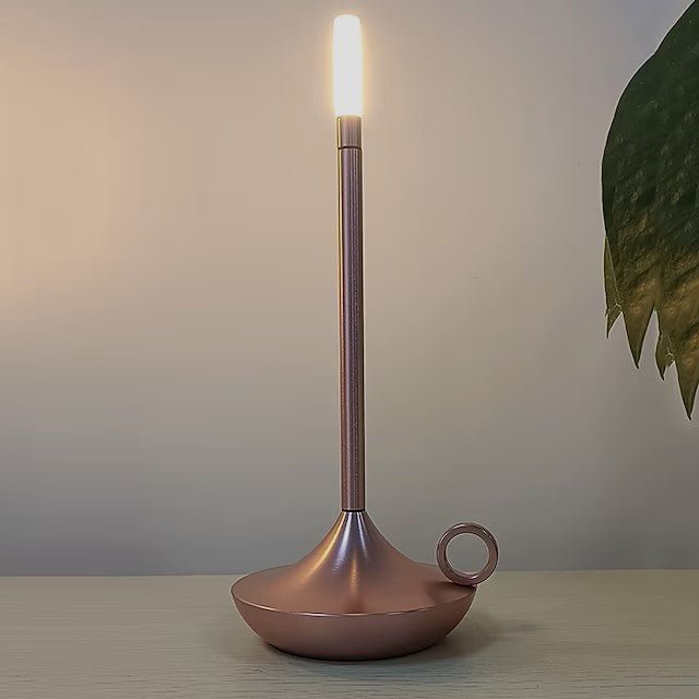 Twiva I Dimmable LED Table Lamp – USB Rechargeable, 3-Level Touch Dimming, Warm White (3000K)