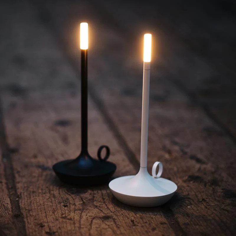 Twiva I Dimmable LED Table Lamp – USB Rechargeable, 3-Level Touch Dimming, Warm White (3000K)