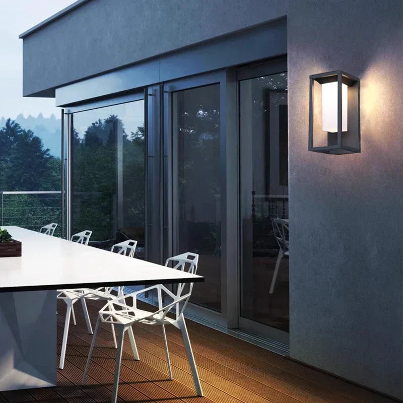 VitaLight Modern LED Outdoor Wall Lamp – IP65 Weatherproof, 12 W Integrated LED