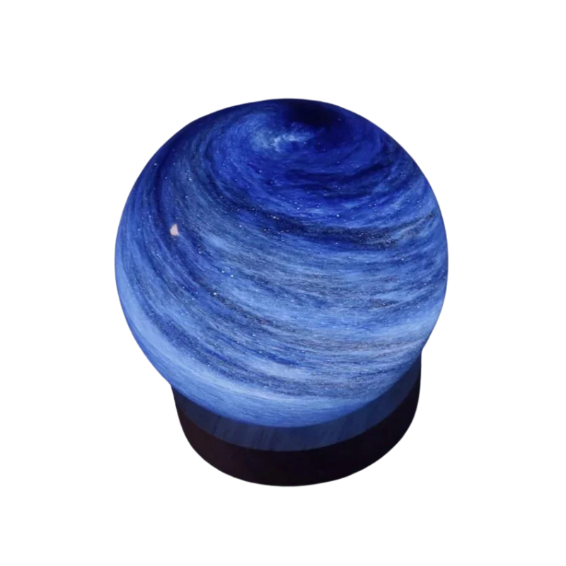 WhisperGlow Enchanting USB Moon Lamp – 15 cm Glass Globe, Adjustable Warm White, Freestanding
